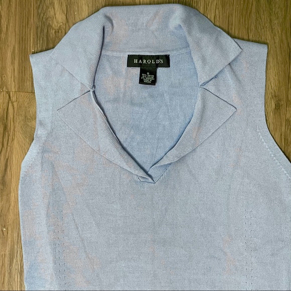 Light Blue Knit Polo Tank - Picture 8 of 8